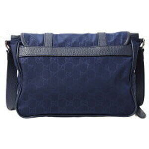 Gucci Messenger Bag Blue Navy Nylon GG Shoulder